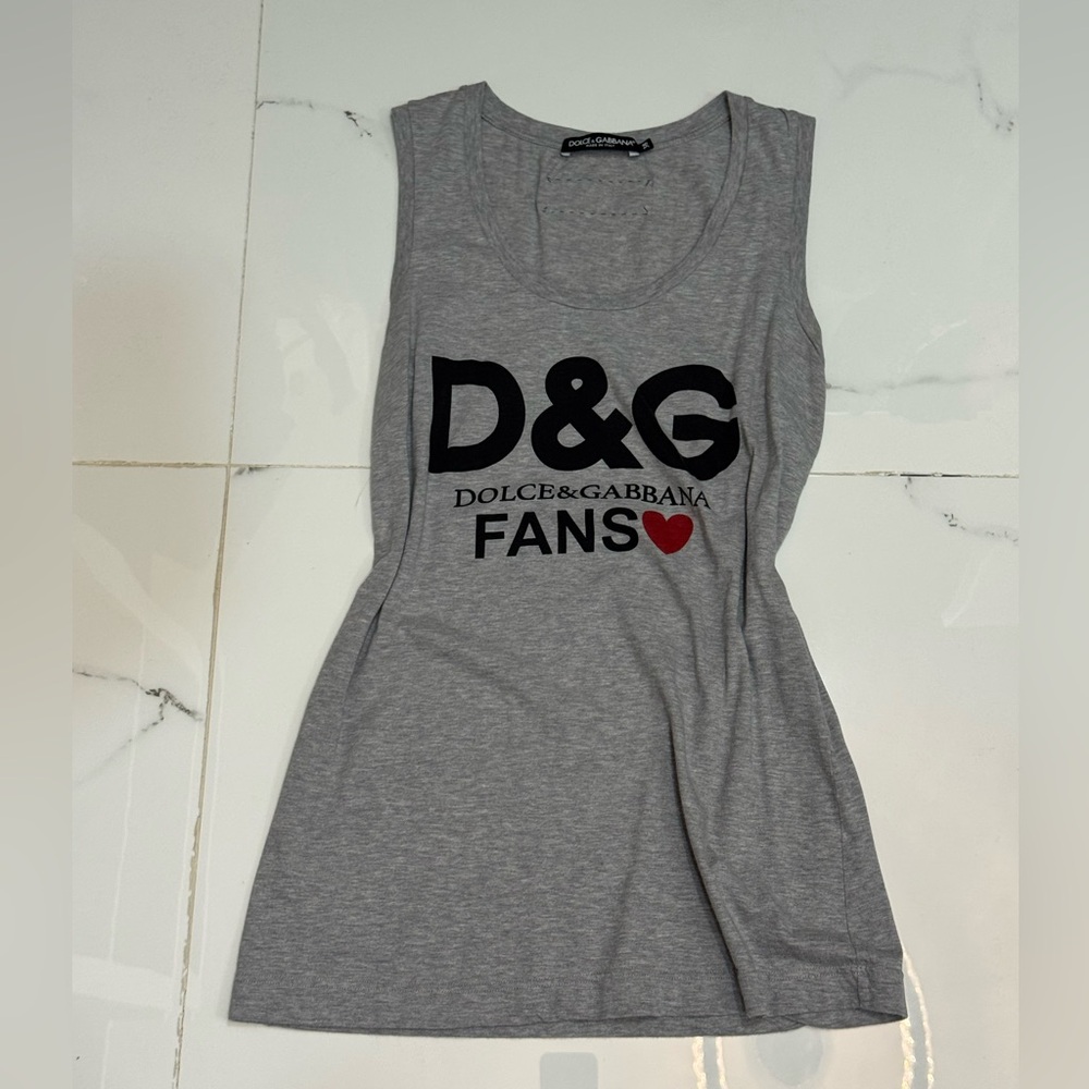 Dolce & Gabbana Heather Gray Top